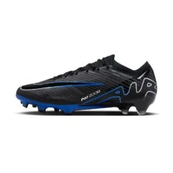 Nike Zoom Mercurial Vapor 15 Elite FG Soccer Cleat- Black/Chrome-Hyper Blue- Regular (D) -Shoe Sale Shop AURORA DJ4978 040 PHSLH000 2000