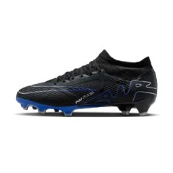 Nike Zoom Mercurial Vapor 15 Pro FG Soccer Cleat- Black/Chrome-Hyper Blue- Regular (D) -Shoe Sale Shop AURORA DJ5603 040 PHSLH000 2000