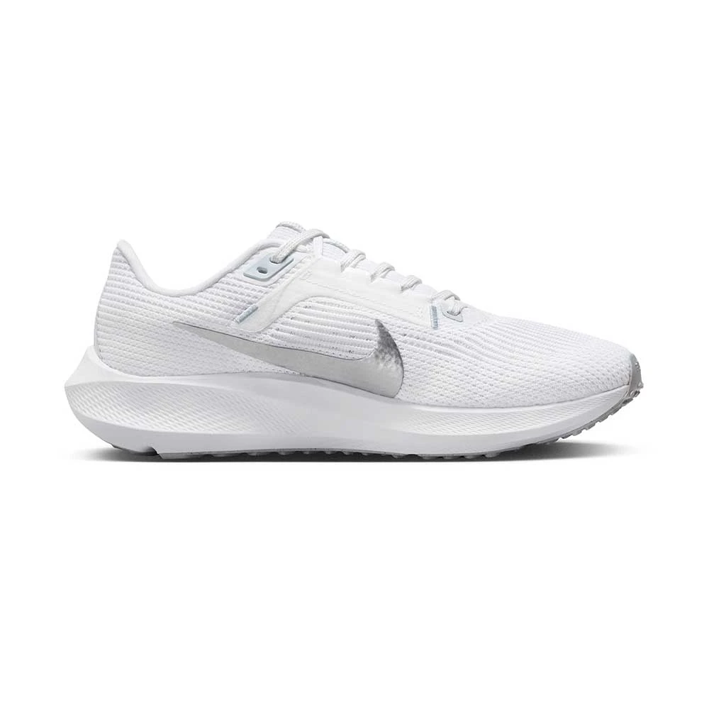 Nike Women's Air Zoom Pegasus 40 Running Shoe- White/Metallic Silver/Pure Platinum- Regular (B) 3 Nike Women's Air Zoom Pegasus 40 Running Shoe- White/Metallic Silver/Pure Platinum- Regular (B)