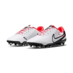 Nike Tiempo Legend 10 Academy MG Soccer Cleat - White/Black-Bright Crimson- Regular (D) -Shoe Sale Shop AURORA DV4337 100 PHCFH001 2000