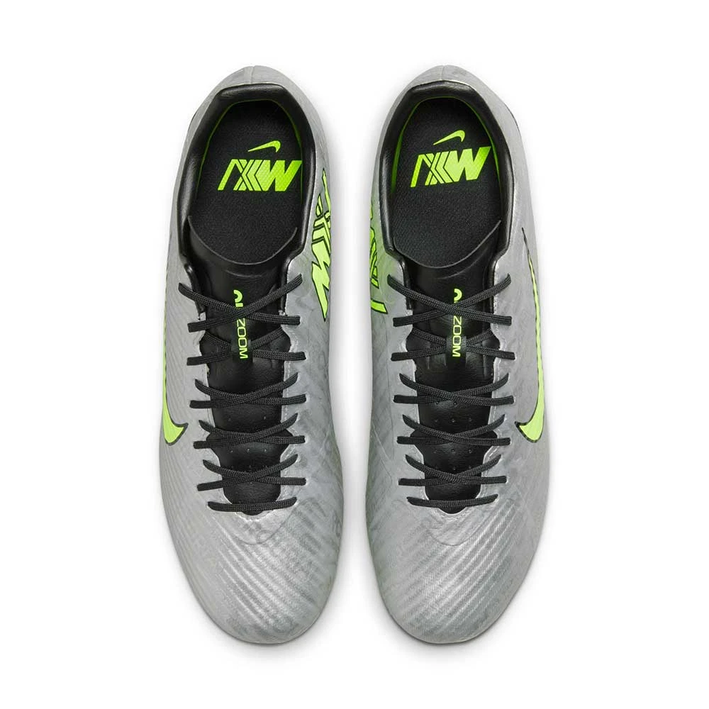 Unisex Nike Zoom Mercurial Vapor 15 Academy XXV MG Soccer Cleats - Metallic Silver/Volt - Regular (D) 6 Unisex Nike Zoom Mercurial Vapor 15 Academy XXV MG Soccer Cleats - Metallic Silver/Volt - Regular (D) - Image 4