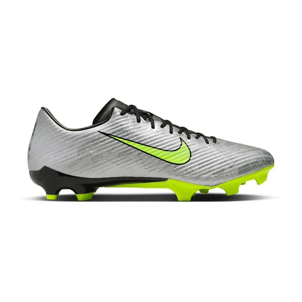 Unisex Nike Zoom Mercurial Vapor 15 Academy XXV MG Soccer Cleats - Metallic Silver/Volt - Regular (D) 3 Unisex Nike Zoom Mercurial Vapor 15 Academy XXV MG Soccer Cleats - Metallic Silver/Volt - Regular (D)