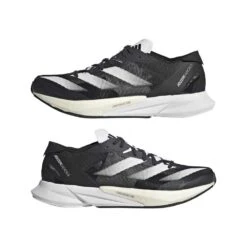 ADIDAS Women's Adizero Adios 8 Running Shoe - Carbon/FTWR White/Core Black - Regular (B) -Shoe Sale Shop Adizero Adios 8 Shoes Grey ID6905 09 standard
