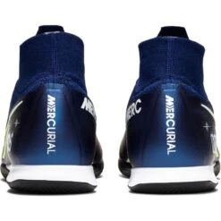 Nike Unisex Superfly 7 Elite MDS IC Soccer Cleat - Blue Void/White/Black/Metallic Silver -Shoe Sale Shop BQ5470 401 PHCBH000