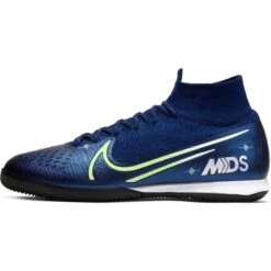 Nike Unisex Superfly 7 Elite MDS IC Soccer Cleat - Blue Void/White/Black/Metallic Silver -Shoe Sale Shop BQ5470 401 PHSLH000
