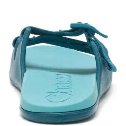 Chaco Women's Chillos Slide - Ocean Blue- Regular (B) -Shoe Sale Shop CHAW JCH109118 022221 S22 270