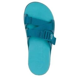 Chaco Women's Chillos Slide - Ocean Blue- Regular (B) -Shoe Sale Shop CHAW JCH109118 022221 S22 TOP