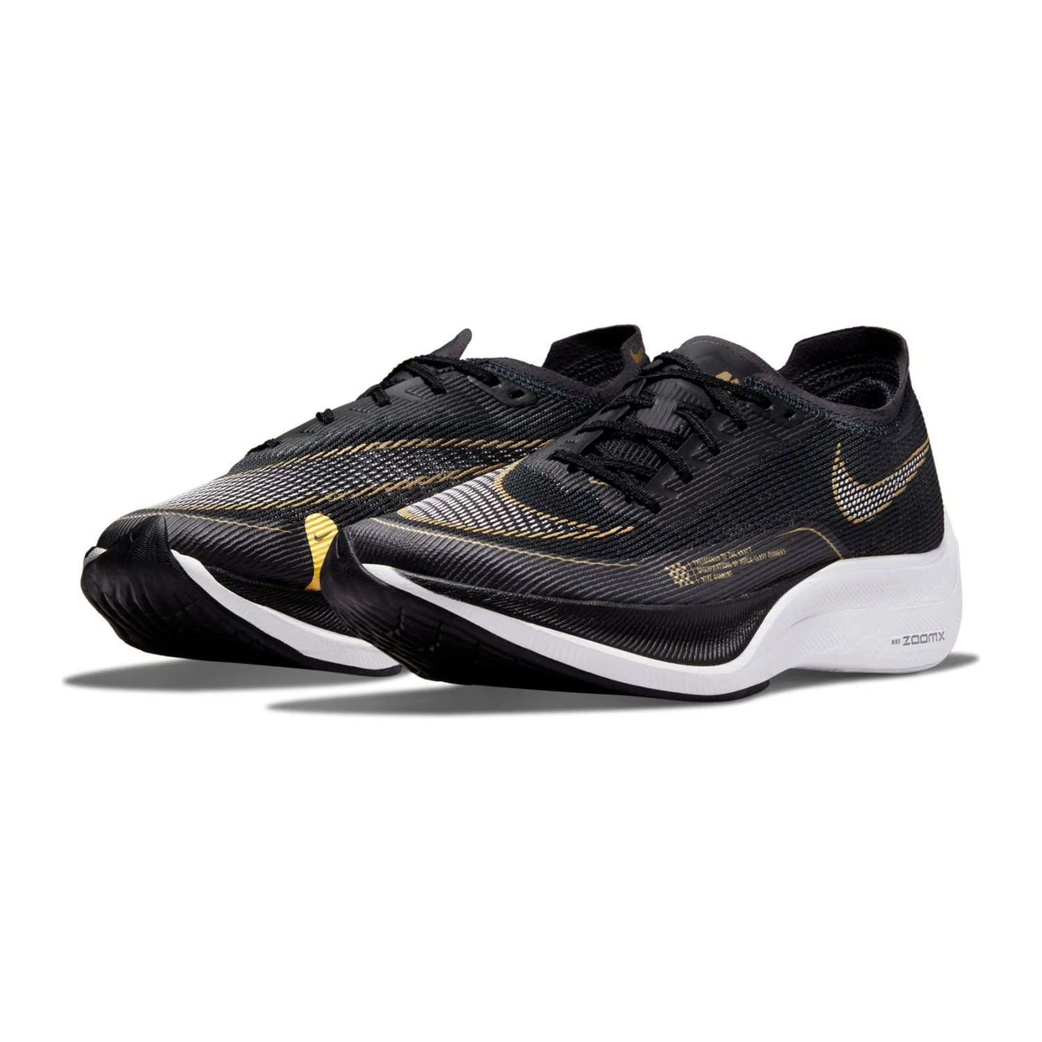 Nike Women's ZoomX Vaporfly Next % 2 Racing Shoe - Black/White/Metallic Gold Coin - Regular (B) 6 Nike Women's ZoomX Vaporfly Next % 2 Racing Shoe - Black/White/Metallic Gold Coin - Regular (B) - Image 4