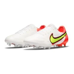 Nike Unisex Tiempo Legend 9 Elite FG Soccer Shoe - White/Volt/Bright Crimson - Regular (D) -Shoe Sale Shop CZ8482 176 PHCFH001 2000