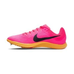 Unisex Nike Zoom Rival Track And Field Distance Spikes- Hyper Pink/Black/Laser Orange - Regular (D) -Shoe Sale Shop DC8725 600 PHSLH001 1