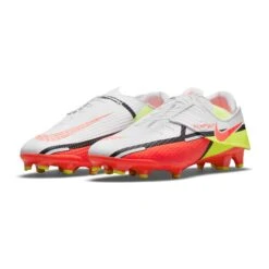 Nike Unisex Phantom GT2 Academy Flyease FG/MG Soccer Shoe - White/Bright Crimson/Volt -Shoe Sale Shop DH9638 167 PHCFH001 2000