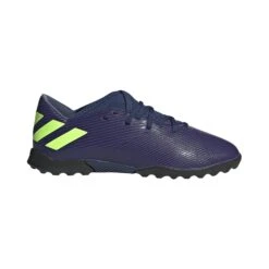 ADIDAS JR Nemeziz Messi Tango 19.3 TF Soccer Shoe - Tech Indigo/Signal Green/Glory Purple
