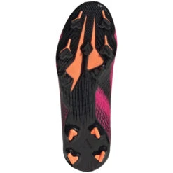 ADIDAS JR X Ghosted .3 Laceless FG Soccer Shoe - Shock Pink/Core Black/Screaming Orange -Shoe Sale Shop FY7281 02