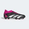 ADIDAS Unisex Predator Accuracy .3 FG Soccer Shoe - Core Black/Ftwr White/Team Shock Pink 2 - Regular (D) -Shoe Sale Shop GW4589