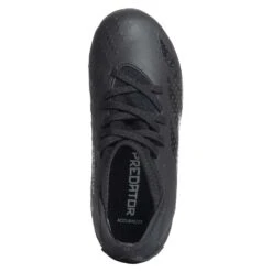 ADIDAS Youth JR Predator Accuracy .3 FG Soccer Shoe - Core Black/Core Black - Regular (D) -Shoe Sale Shop GW4610 01