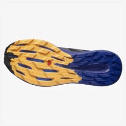 Salomon Men's Pulsar Trail Shoe - Black/Clematis Blue/Blazing Orange- Regular (D) -Shoe Sale Shop L41603200 da37cd5b886c4091b61da96c1603e347