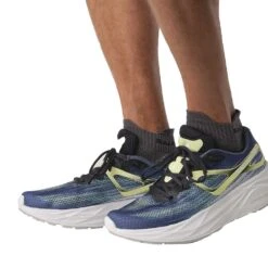 Salomon Men's Aero Glide Running Shoe- Blue Ashes/Dark Sapphire/Sunny Lime- Regular (D) -Shoe Sale Shop L47049200 7481c5f43c36e4a91ce83cf343a3c47e 4fdcdebe 1770 4cf6 b225 1490f2d8d436