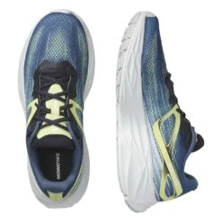 Salomon Men's Aero Blaze Running Shoe- Blue Ashes/Sunny Lime/Dark Sapphire- Regular (D) -Shoe Sale Shop L47049200 dafc6c9e86cf31665164e4ac8c3cde01