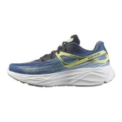 Salomon Men's Aero Glide Running Shoe- Blue Ashes/Dark Sapphire/Sunny Lime- Regular (D) -Shoe Sale Shop L47049200 e608f10ff40abd98ac04d0abc7269171