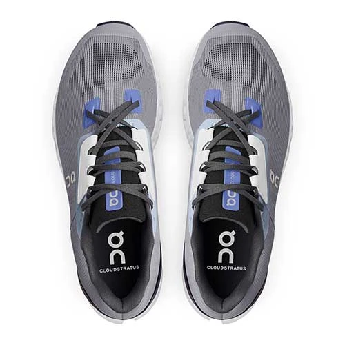 On Running Men's Cloudstratus 2.0 Running Shoe - Fossil/Midnight- Regular (D) 6 On Running Men's Cloudstratus 2.0 Running Shoe - Fossil/Midnight- Regular (D) - Image 4