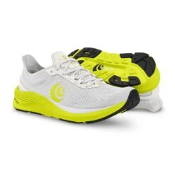 Topo Athletic Men's Cyclone Running Shoe - White/Lime - Regular (D) -Shoe Sale Shop M045 WHTLIM 5