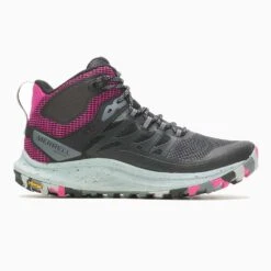 Merrell Women's Antora 3 Mid Waterproof Boot - Black/Fuchsia - Regular (B)