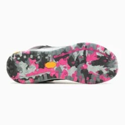 Merrell Women's Antora 3 Mid Waterproof Boot - Black/Fuchsia - Regular (B) -Shoe Sale Shop MRLW J067582 020722 S23 OUT