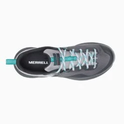Merrell Women's MQM 3 Trail Running Shoe - Charcoal/Teal- Regular (B) -Shoe Sale Shop MRLW J135534 032221 S22 TOP