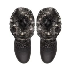 NORTH FACE Women's Shellisata IV Luxe Waterproof Boots - TNF Black/Gardenia White - Regular (B) -Shoe Sale Shop NF0A7W48 R0G detailinstep