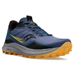 Saucony Women's Peregrine 12 Trail Running Shoe - Basin/Gold - Regular (B) -Shoe Sale Shop S10737 30 5