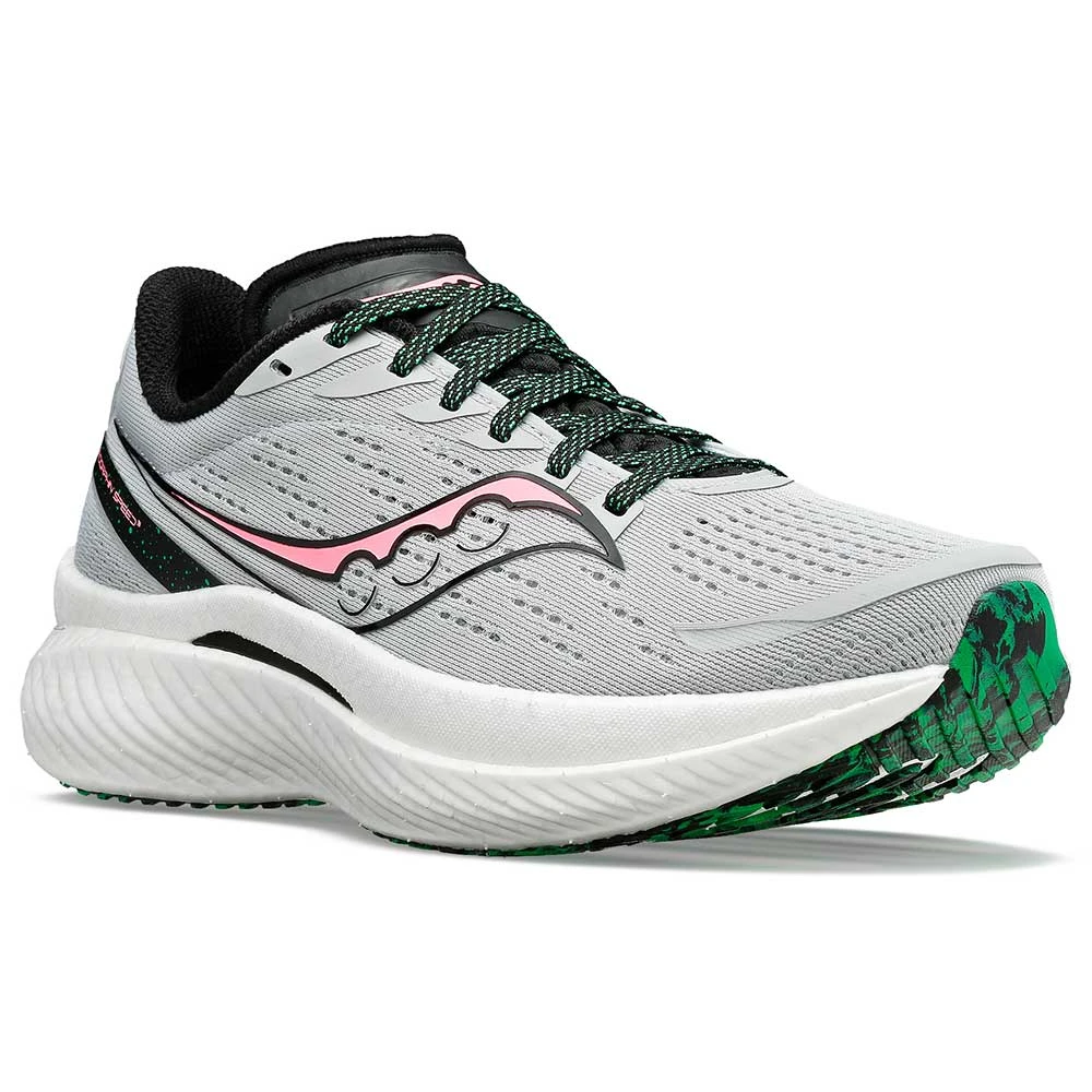 Saucony Women's Endorphin Speed 3 Running Shoe - Concrete/ViZi - Regular (B) 6 Saucony Women's Endorphin Speed 3 Running Shoe - Concrete/ViZi - Regular (B) - Image 4