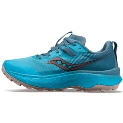 Saucony Women's Endorphin Edge Trail Shoe- Ocean/Loam- Regular (B) -Shoe Sale Shop S10773 31 2