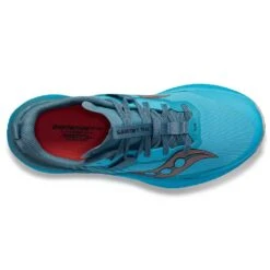 Saucony Women's Endorphin Edge Trail Shoe- Ocean/Loam- Regular (B) -Shoe Sale Shop S10773 31 3