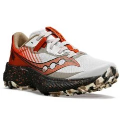 Saucony Women's Endorphin Edge Trail Shoe- Fog/Zenith -Shoe Sale Shop S10773 86 5