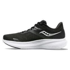 Saucony Women's Ride 16 Running Shoe - Black/White - Regular (B) -Shoe Sale Shop S10830 05 2