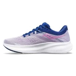 Saucony Women's Ride 16 Running Shoe - Mauve/Indigo - Regular (B) -Shoe Sale Shop S10830 30 2