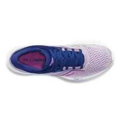 Saucony Women's Ride 16 Running Shoe - Mauve/Indigo - Regular (B) -Shoe Sale Shop S10830 30 3