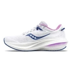 Saucony Women's Triumph 21 Running Shoe - White/Indigo - Regular (B) -Shoe Sale Shop S10881 31 2 1