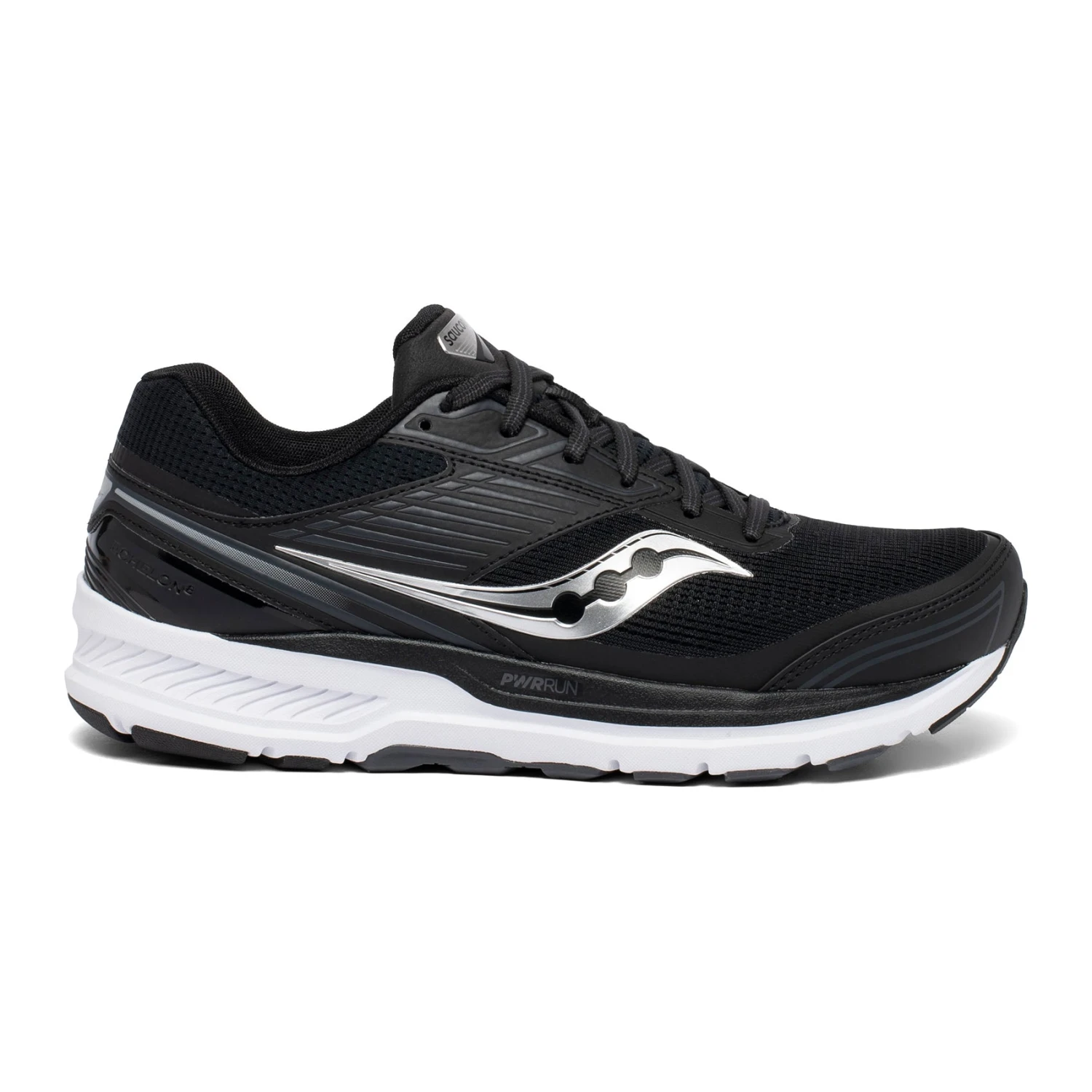 Saucony Men's Echelon 8 Running Shoe - Black/White - Regular (D) 3 Saucony Men's Echelon 8 Running Shoe - Black/White - Regular (D)