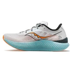 Saucony Men's Endorphin Pro 3 Racing Shoe- Fog/ViZiOrange- Regular (D) -Shoe Sale Shop S20755 25 2