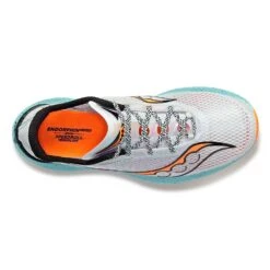 Saucony Men's Endorphin Pro 3 Racing Shoe- Fog/ViZiOrange- Regular (D) -Shoe Sale Shop S20755 25 3