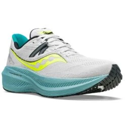 Saucony Men's Triumph 20 Running Shoe - Fog/Mineral - Regular (D) -Shoe Sale Shop S20759 15 5 1