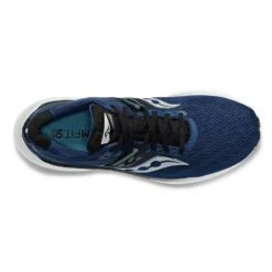 Saucony Men's Triumph 20 Running Shoe - Twilight/Rain - Wide (2E) -Shoe Sale Shop S20760 21 3
