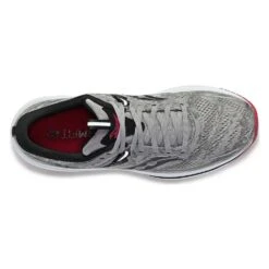 Saucony Men's Omni 21 Running Shoe - Alloy/Garnet- Wide (2E) -Shoe Sale Shop S20763 20 3