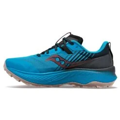 Saucony Men's Endorphin Edge Trail Shoe- Ocean/Black- Regular (D) -Shoe Sale Shop S20773 31 2
