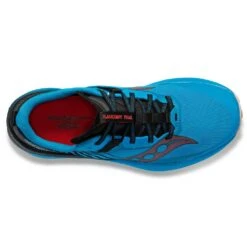 Saucony Men's Endorphin Edge Trail Shoe- Ocean/Black- Regular (D) -Shoe Sale Shop S20773 31 3