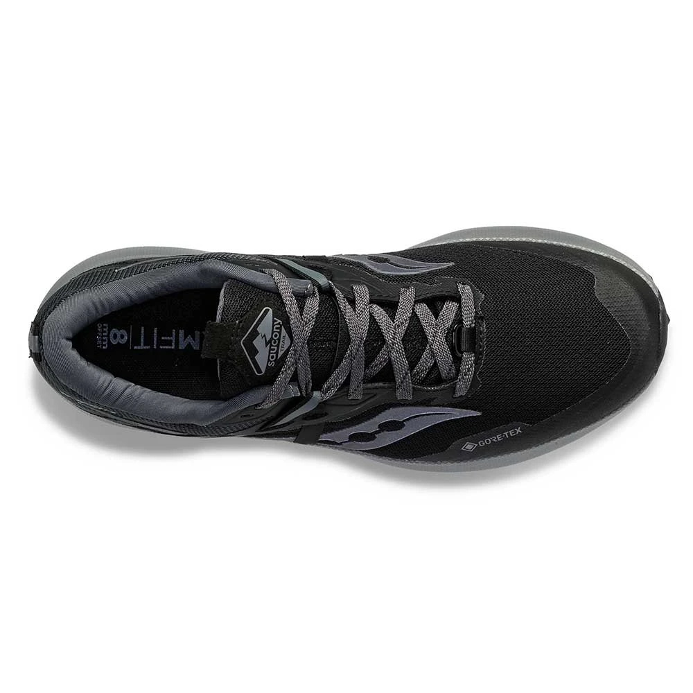 Saucony Men's Ride 15 Tr Gtx Trail Shoe - Black/Charcoal 6 Saucony Men's Ride 15 Tr Gtx Trail Shoe - Black/Charcoal - Image 4