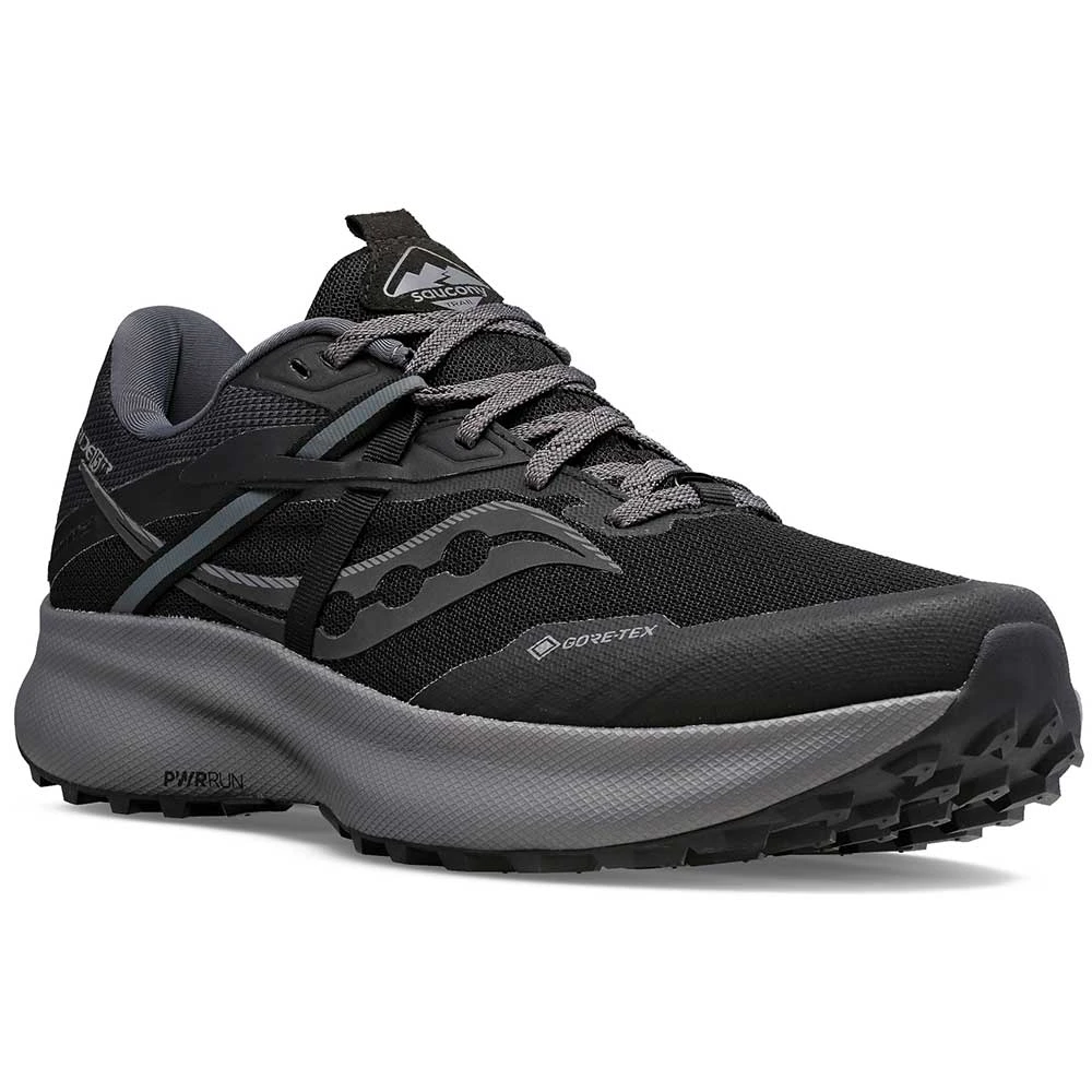 Saucony Men's Ride 15 Tr Gtx Trail Shoe - Black/Charcoal 4 Saucony Men's Ride 15 Tr Gtx Trail Shoe - Black/Charcoal - Image 2