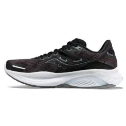 Saucony Men's Guide 16 Running Shoe- Black/White- Regular (D) -Shoe Sale Shop S20810 05 2