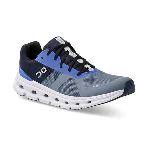 On Running Men's Cloudrunner Running Shoe - Metal/Midnight - Regular (D) 4 On Running Men's Cloudrunner Running Shoe - Metal/Midnight - Regular (D) - Image 2